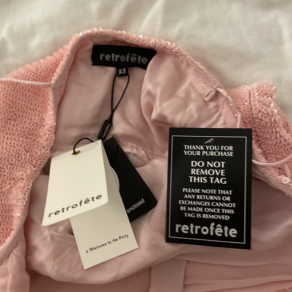 Retrofete Pink Mini Dress - Picture 4 of 4